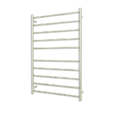 Radiant Brushed 750 x 1200mm Round Heated Towel Rail (Right Wiring) BRU-RTR04RIGHT
