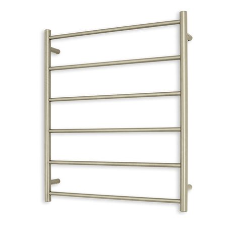 Radiant Brushed Nickel 700 x 830mm Round Non Heated Towel Rail BN-LTR01