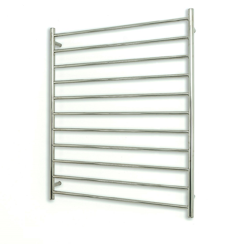 Radiant Polished 900 x 1100mm Round Heated Towel Rail (Left Wiring) RTR05LEFT