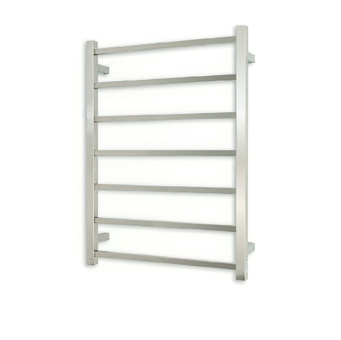 Radiant Brushed 600 x 800mm Square Heated Towel Rail (Right Wiring) BRU-STR01RIGHT