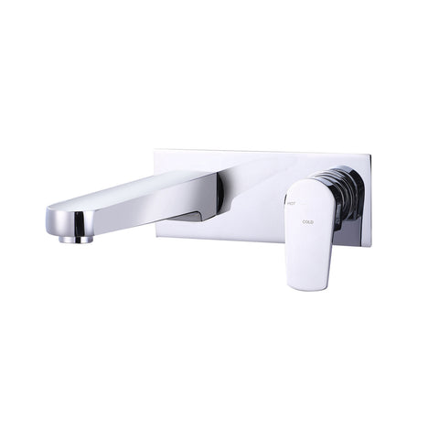 Vito Bertoni Taya2 Wall Basin/Bath Set Fixed 220mm w/ Backplate Save Mode Brushed Nickel 94228