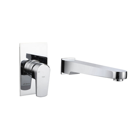 Vito Bertoni Taya2 Wall Basin/Bath Set Fixed 220mm Save Mode Chrome 94217