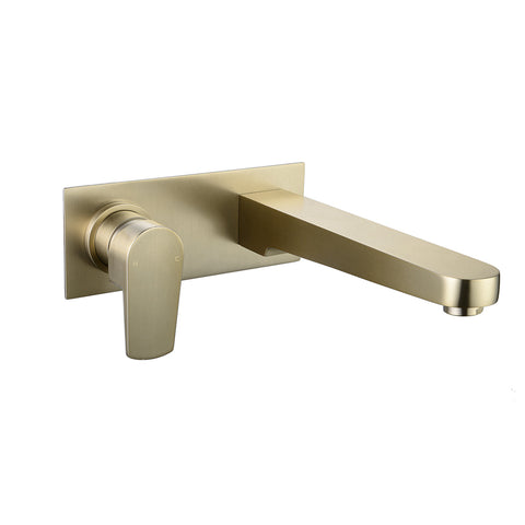 Vito Bertoni Taya2 Wall Basin/Bath Set 220mm Fixed w/ Backplate Save Mode Brass 94205