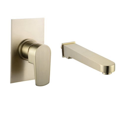 Vito Bertoni Taya2 Wall Basin/Bath Set 220mm Fixed Save Mode Brass 94209