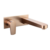 Vito Bertoni Taya2 Wall Basin/Bath Set 220mm Fixed w/ Backplate Save Mode Copper 94207