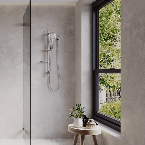 Amelie Essentiel Rail Shower 5 Function Set Chrome BDOOV772CH