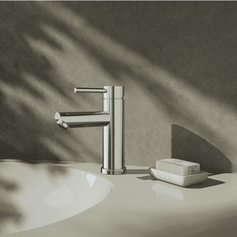 Amelie Essentiel Basin Mixer Round Pin Chrome BDO18100