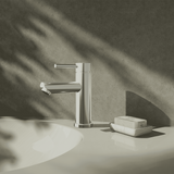 Amelie Essentiel Basin Mixer Round Pin Brushed Nickel BDO18100BN