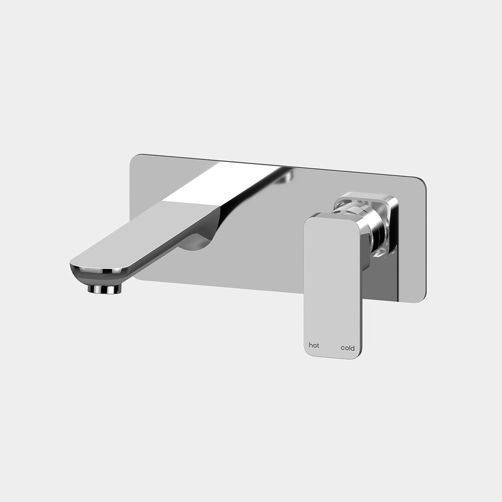 Amelie Essentiel Wall Basin Mixer & Spout 200mm Square Chrome (Full Kit) BDO19102