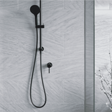 Amelie Essentiel Wall Mixer Round Pin Matte Black (Full Kit) BDO18104MB