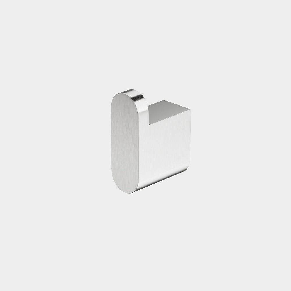 Amelie Essentiel Single Robe Hook Brushed Nickel BDO25006BN