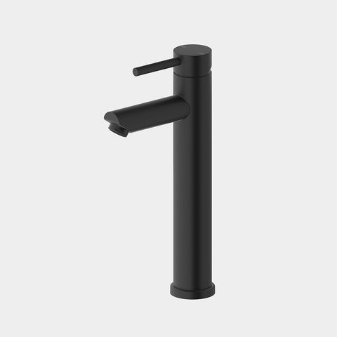 Amelie Essentiel Hi Rise Basin Mixer Round Pin Matte Black BDO18101MB