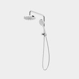 Amelie Essentiel Twin Shower Wall Set w/ 200mm Round Head Brushed Nickel BDO18211BN