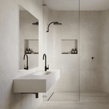 Amelie Essentiel Round Shower Arm 350mm Matte Black BDOIAR1104MB