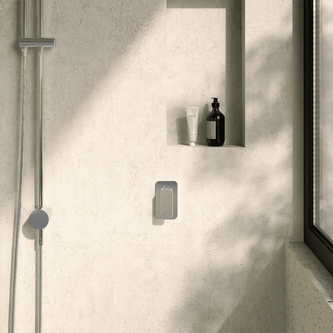 Amelie Essentiel Wall Mixer Square Chrome (Full Kit) BDO19104