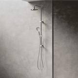 Amelie Essentiel Twin Shower Rail Set w/ 200mm Round Head Chrome BDO18201