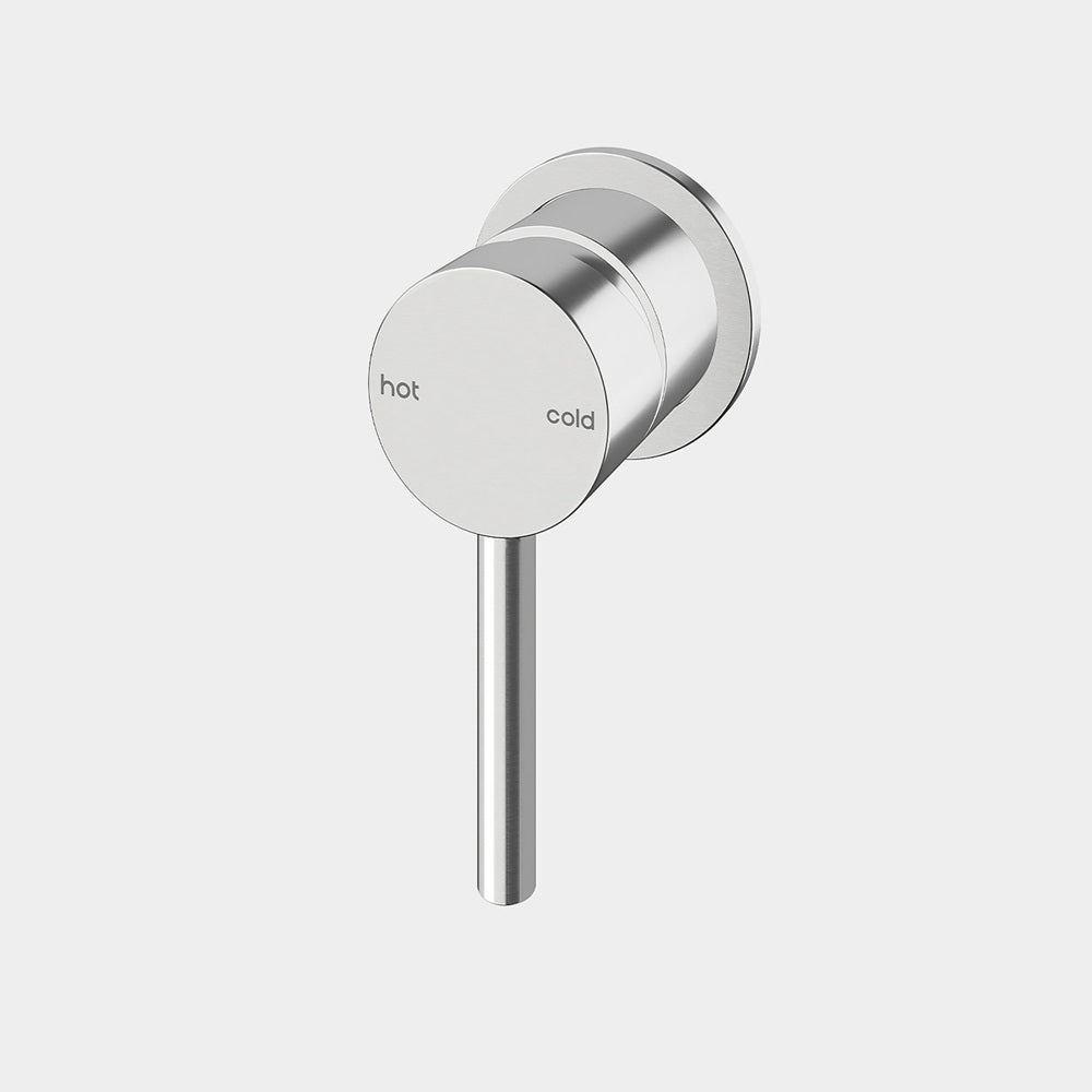 Amelie Essentiel Wall Mixer Round Pin Brushed Nickel (Full Kit) BDO18104BN