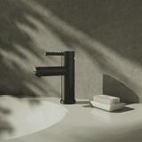 Amelie Essentiel Basin Mixer Round Pin Matte Black BDO18100MB