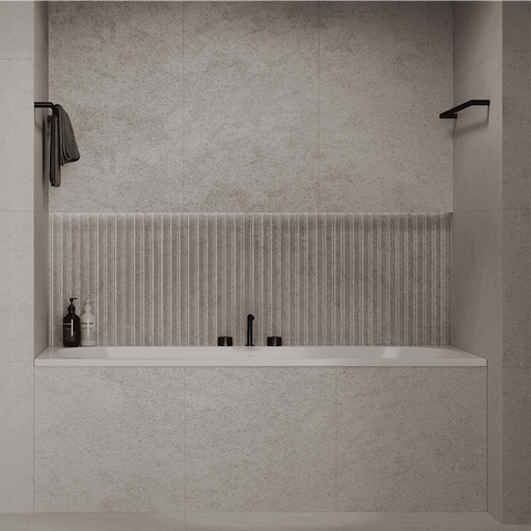 Amelie Essentiel Single Towel Rail 600mm Matte Black BDO25001MB