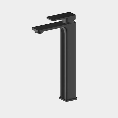 Amelie Essentiel Hi Rise Basin Mixer Square Matte Black BDO19101MB