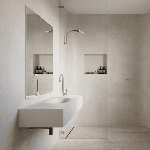 Amelie Essentiel Round Shower Arm 350mm Brushed Nickel BDOIAR1104BN