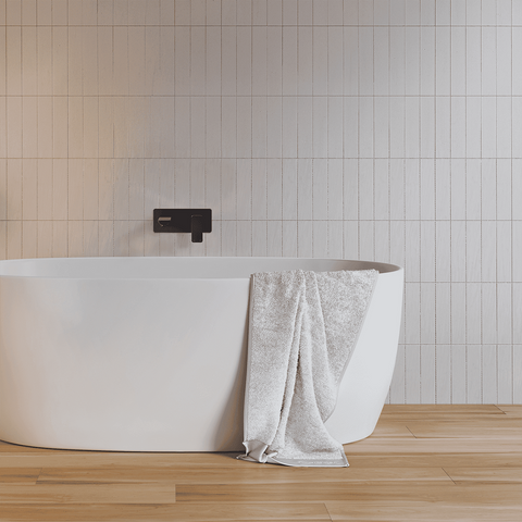 Amelie Essentiel Wall Basin Mixer & Spout 200mm Square Matte Black (Full Kit) BDO19102MB