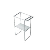 Duravit DuraSquare Freestanding Metal Console for Basin 073245 Chrome (Glass Insert Not Incl.) 0031091000-P