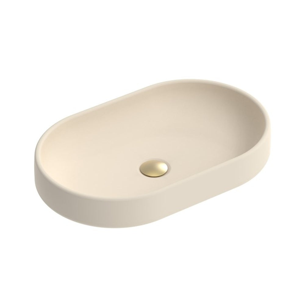 ADP Norma Above Counter Basin 550x350mm Butter TOPONOR550BU