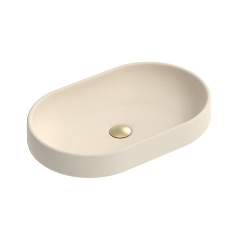 ADP Norma Above Counter Basin 550x350mm Butter TOPONOR550BU