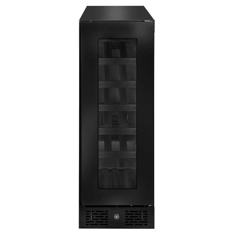 Artusi Single Zone Wine Cooler 18 Bottle Reversable Door Matte Black AWC18BV