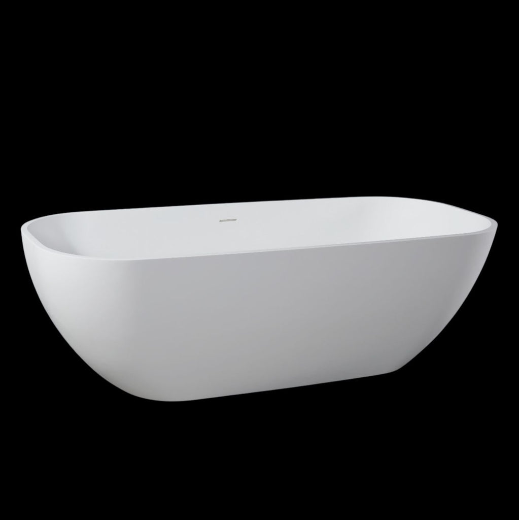 Kaskade Pure Cassandra Freestanding Oval Bath 1815mm Matte White VX35-1815-NIK8636NA