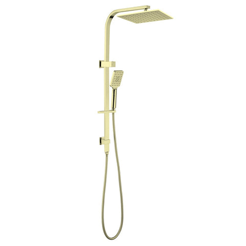 Amelie Royale Square Twin Shower 3 Function Hand Shower Brushed Gold BDO301505CBG