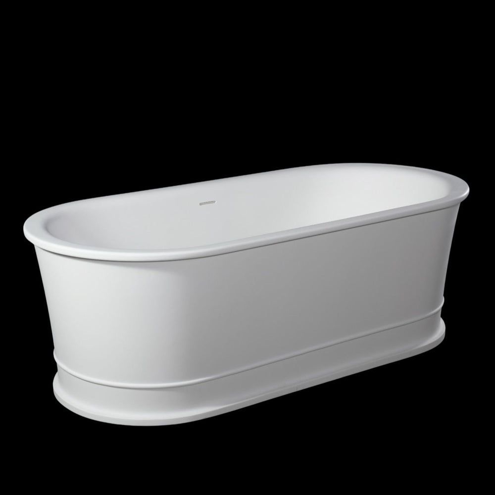 Kaskade Pure Elif Freestanding Oval Bath 1800mm Matte White VX42-1800-NIK8627NA