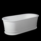 Kaskade Pure Elif Freestanding Oval Bath 1800mm Matte White VX42-1800-NIK8627NA