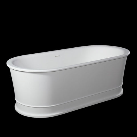 Kaskade Pure Elif Freestanding Oval Bath 1800mm Matte White VX42-1800-NIK8627NA