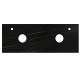 Otti Byron Wall Hung Vanity 1500mm (10 & 2 O'Clock Taphole) Natural Oak / Empire Black Top BY1500NST-EB-10TH