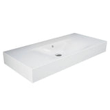 Fienza Rak Des Wall Hung Basin 1010X460mm w/ Overflow (No Taphole) Alpine White 10100AWHA