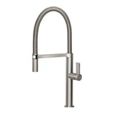 Phoenix Prize Flexible Coil Sink Mixer 220mm Lead Free Brushed Nickel 10273100-40-1