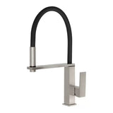 Phoenix Vezz Flexible Hose Sink Mixer 220mm Lead Free Brushed Nickel 10373100-40-1