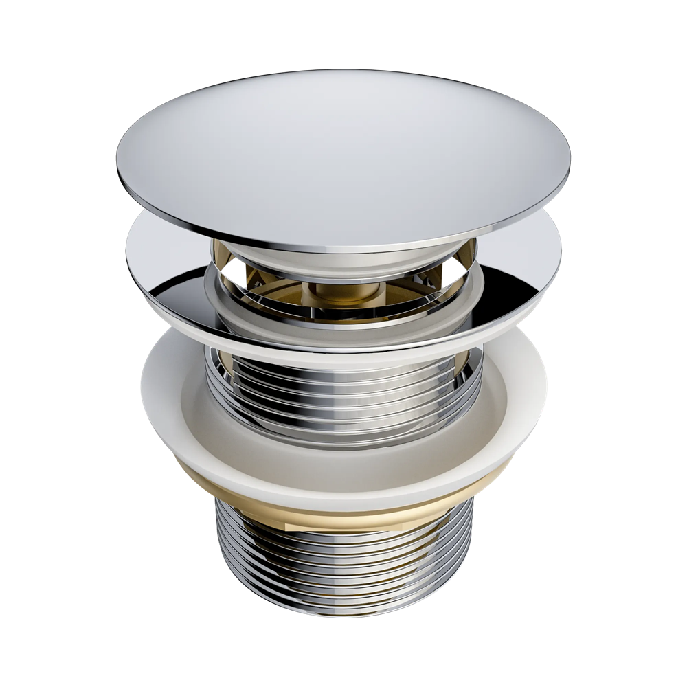 Amelie Royale II Bath Waste Pop up 40mm ABS with Removable Plug (Overflow) Chrome BDO710CH