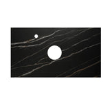 Otti Boston Wall Hung Vanity 600mm (10 O'Clock Taphole) Light Grey / Empire Black Top BS600LGST-EB-10TH