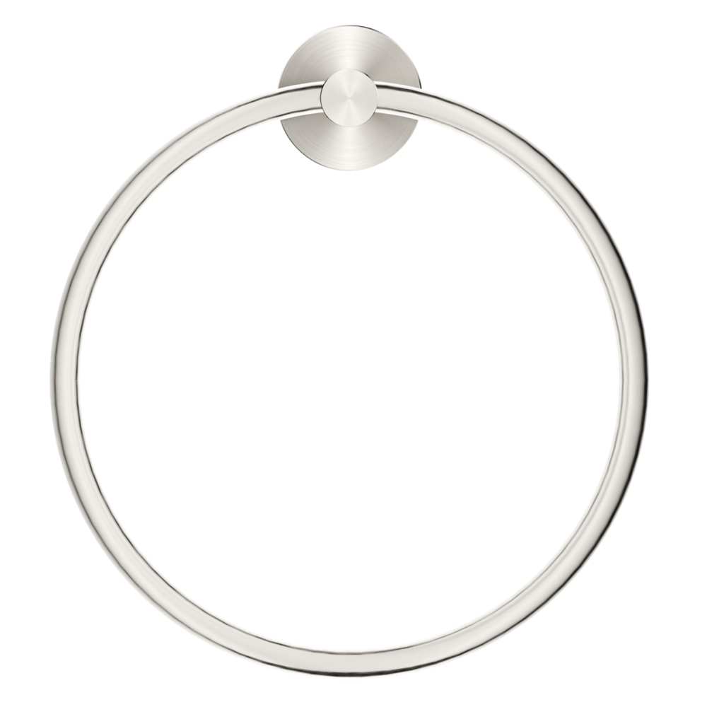 Bella Vista Mica Hand Towel Ring Brushed Nickel 1104-P-BN