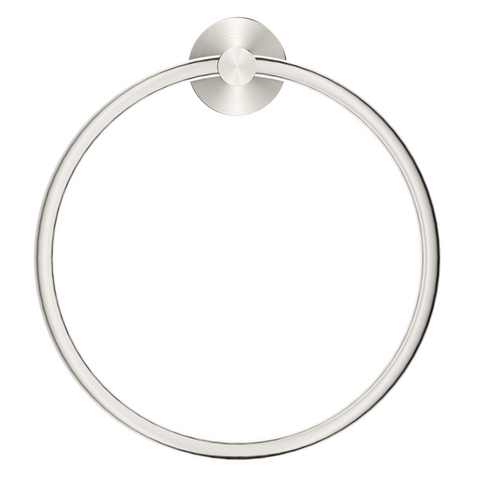 Bella Vista Mica Hand Towel Ring Brushed Nickel 1104-P-BN