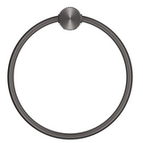 Bella Vista Mica Fluted Towel Ring Gunmetal 1104-P-NR-GM