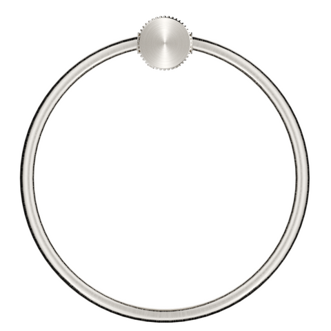Bella Vista Mica Fluted Towel Ring Brushed Nickel 1104-P-NR-BN