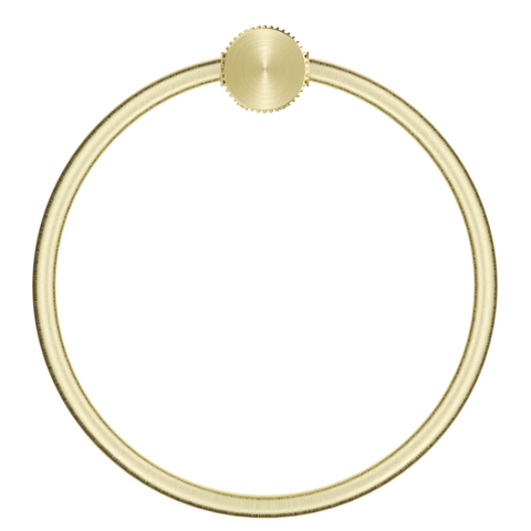 Bella Vista Mica Fluted Towel Ring French Gold 1104-P-NR-FG