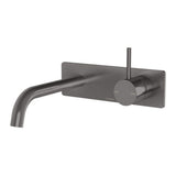 Phoenix Vivid Slimline Up Basin / Bath Wall Mixer Set Brushed Carbon 112-7813-31-1