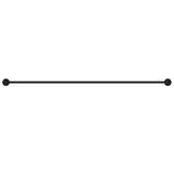 Bella Vista Mica Fluted Single Towel Rail Black 1124-800-P-NR-BLK