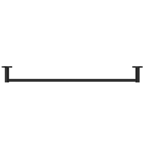 Bella Vista Mica Single Towel Rail Black 1124-600-P-BLK