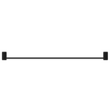 Bella Vista Mica Fluted Single Towel Rail Black 1124-800-P-NR-BLK